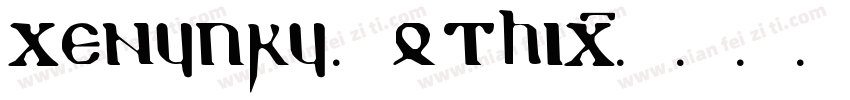cenyury Gothic字体转换